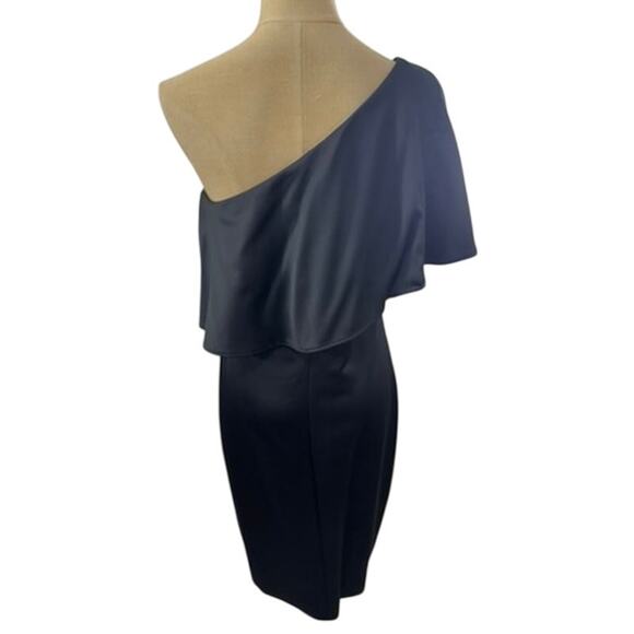 "LAUREN RALPH LAUREN" One Shoulder Cocktail Dress SZ 6 Sexy Club Wedding Elegant - Picture 3 of 15